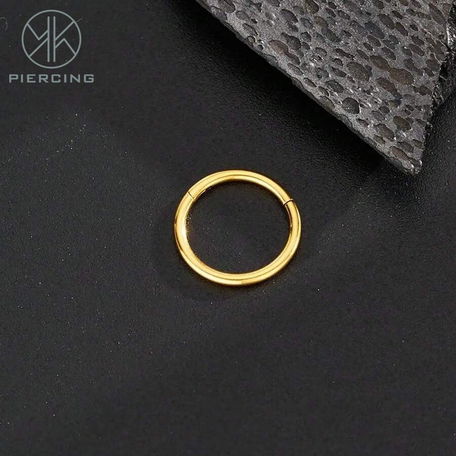 Clicker Ring Seamless - 1pc 16G/18G/20G 티타1황금 1pc 금 11pc