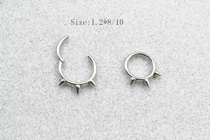 Clicker Ring Seamless - 50개/묶음 심리스 힌지드 세그먼트 링 셉텀
