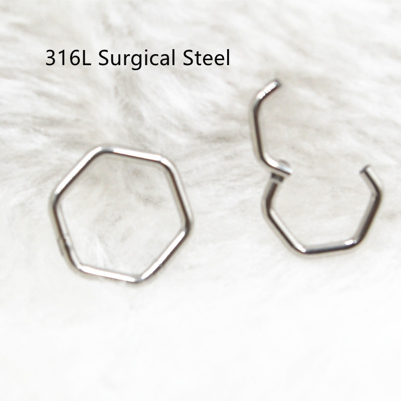Clicker Ring Seamless - 50 개/몫 316L 외과 강철 원활한