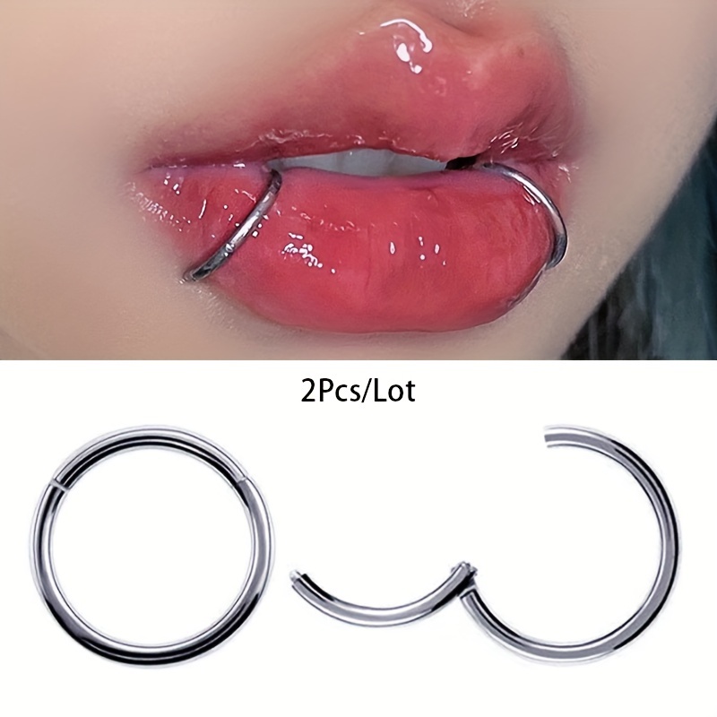 Clicker Ring Seamless - 2pcs 20G/18G/16G/14G 이음새가 없는 스테인리스 222pcs