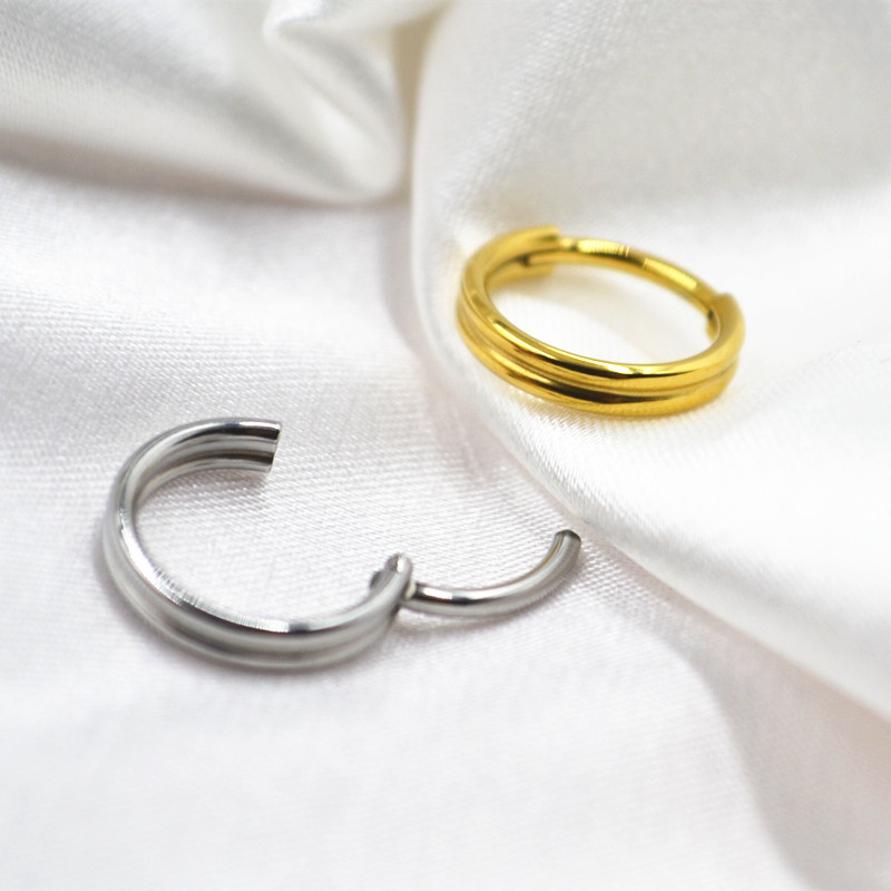 Clicker Ring Seamless - 20개 316L 스테인리스 스틸 피어싱 힌지형