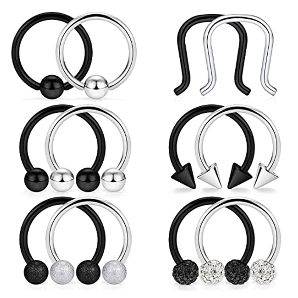 Clicker Ring Seamless - 스테인레스 스틸 힌지 매끄러운 Septum 후프