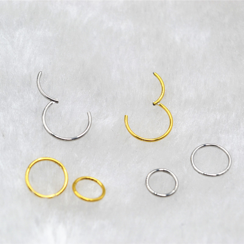 50PCS 20G 316L 외과 강철 얇은 막대 귀 코 - Clicker Ring Seamless 리뷰 및 가격