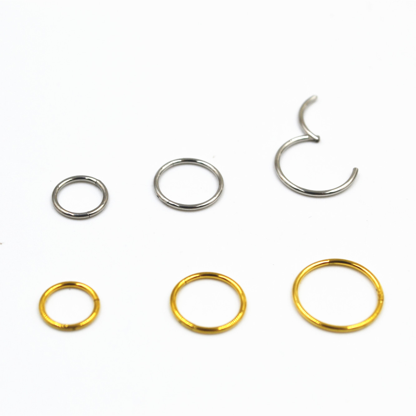 50PCS 20G 316L 외과 강철 얇은 막대 귀 코 - Clicker Ring Seamless 리뷰 및 가격