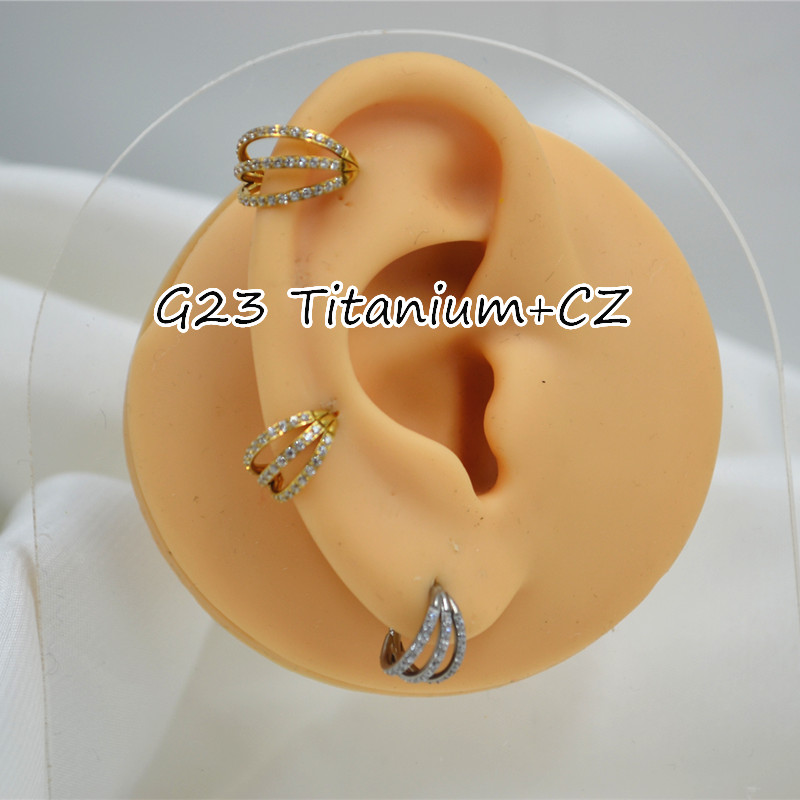 10개입 16G CZ G23 티타늄 노즈 심리스 힌티드 - Clicker Ring Seamless 리뷰 및 가격