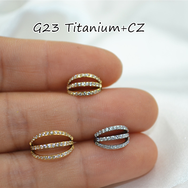 10개입 16G CZ G23 티타늄 노즈 심리스 힌티드 - Clicker Ring Seamless 리뷰 및 가격
