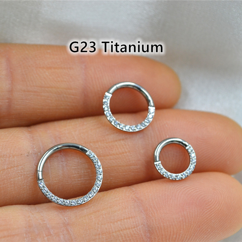 10 개/몫 G23 티타늄 코 원활한 힌지 세그먼트 링 - Clicker Ring Seamless 리뷰 및 가격
