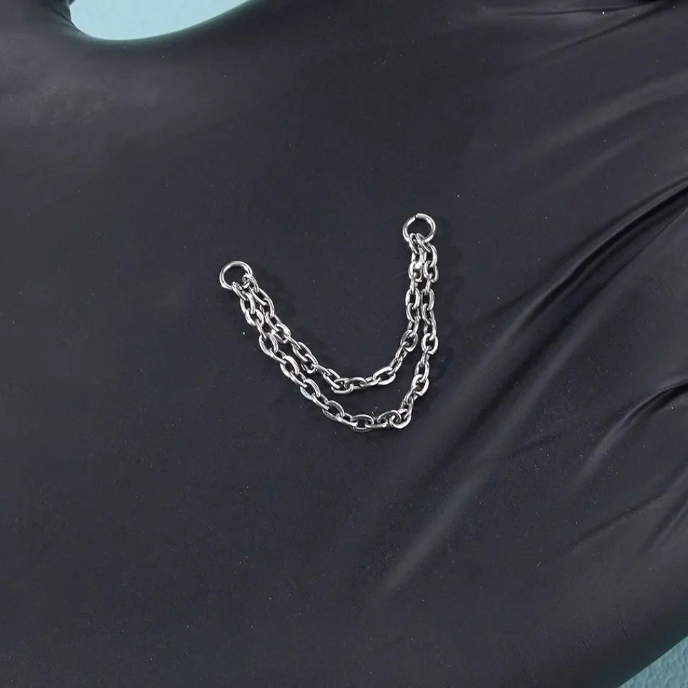 티타늄 코 체인 3중 체인 더블 체인 코구멍 체인 DI - Body Jewelry Ear 리뷰 및 가격