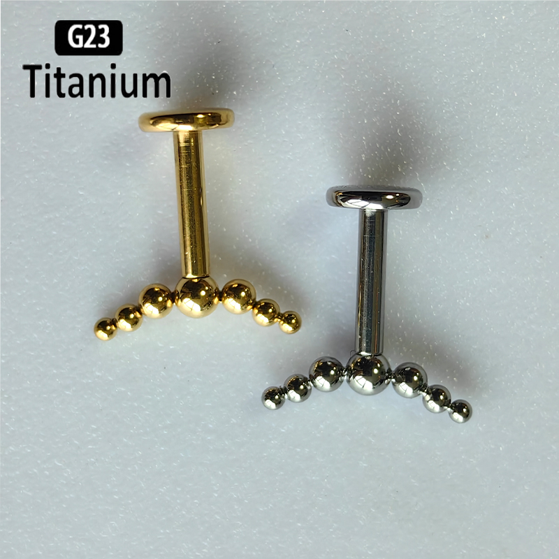 G23 티타늄 피어싱 7pcs 공 클러스터 수직 헬릭스 - Body Jewelry Vertical Labret 리뷰 및 가격