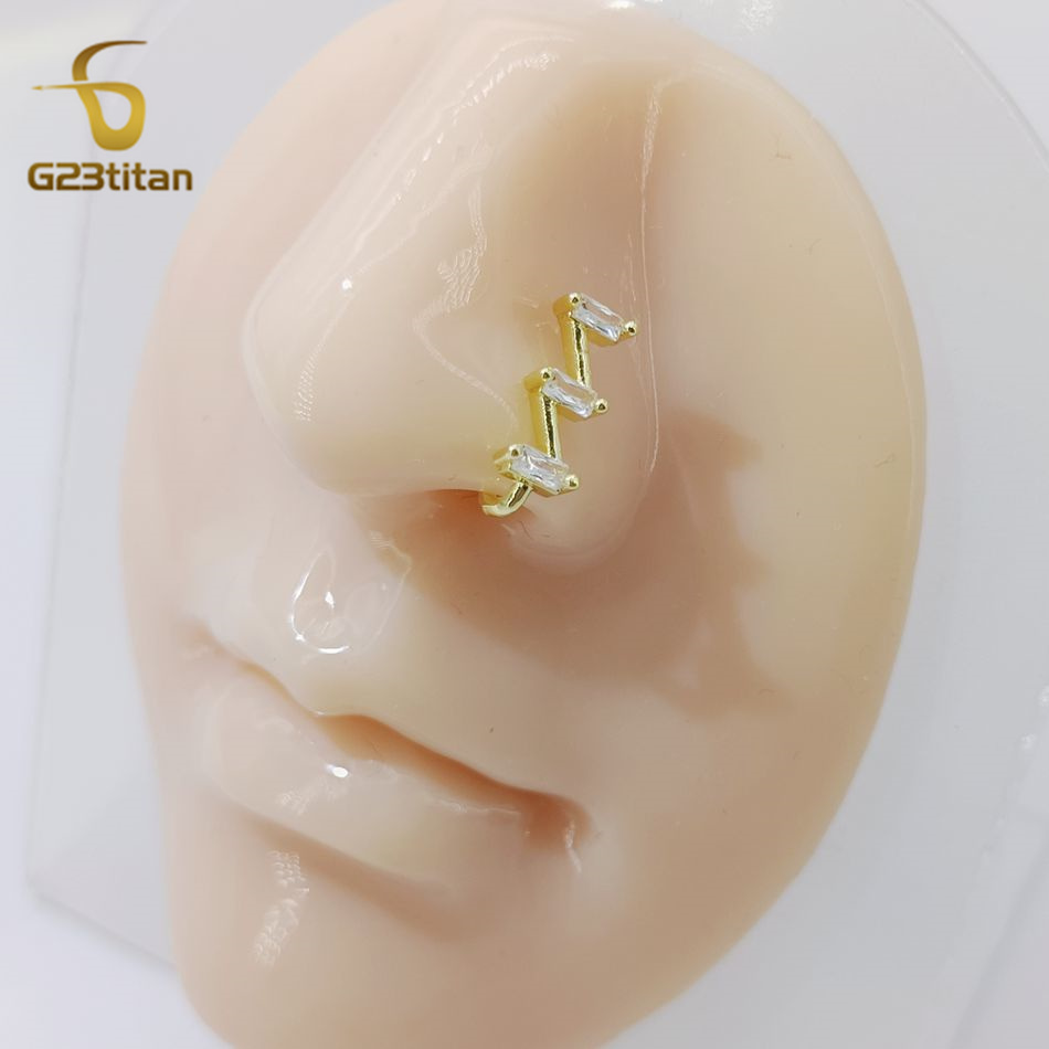 여성용 가짜 코 피어싱 링, 골든 크리스탈 구리 클립, - Body Jewelry Ear 리뷰 및 가격