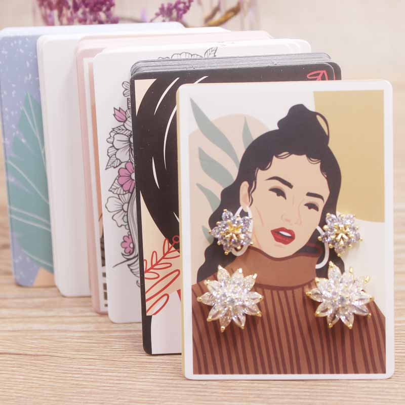 100pcs 최신 하나/두 파리 스터드 귀걸이 패키지  - Body Jewelry Display Case 리뷰 및 가격