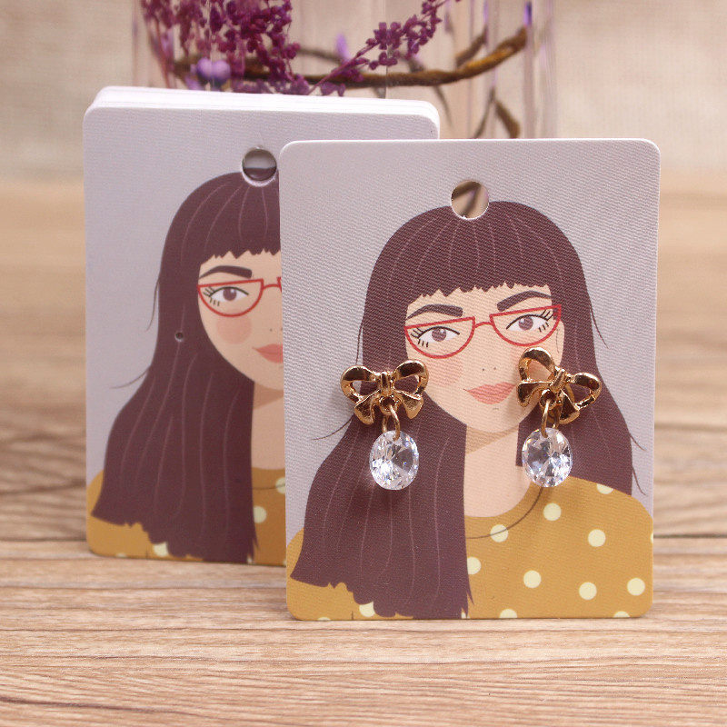 100pcs 최신 하나/두 파리 스터드 귀걸이 패키지  - Body Jewelry Display Case 리뷰 및 가격