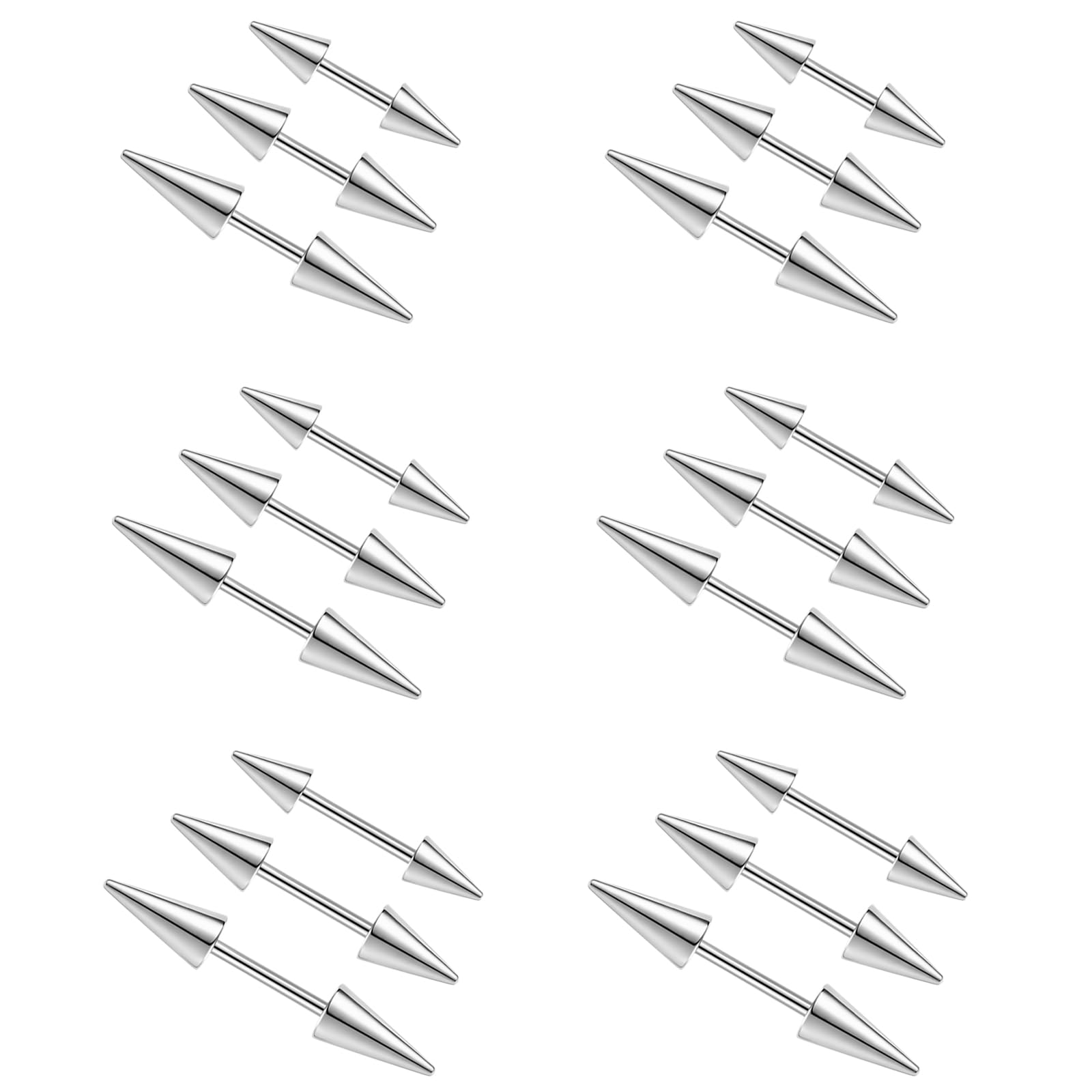 16G 스파이크 눈썹 천공 보석 호형 바벨 수직 혀 입 - Rook Curved Barbell 리뷰 및 가격
