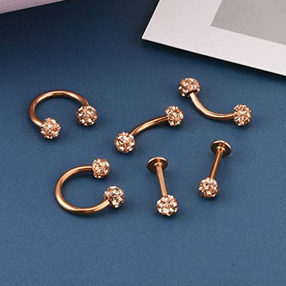 전방 나선 소라 룩 이주 연골 귀걸이, 수직 피어싱 링 - Body Jewelry Vertical Labret 리뷰 및 가격