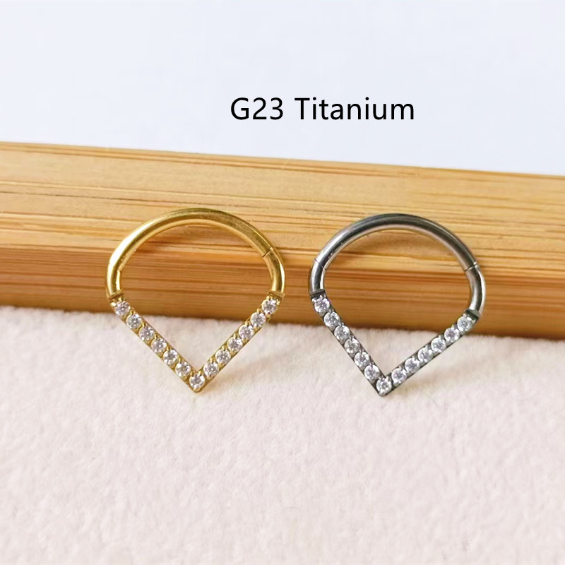 10개 G23 티타늄 F136 CZ 하트 노즈 심리스  - Clicker Ring Seamless 리뷰 및 가격