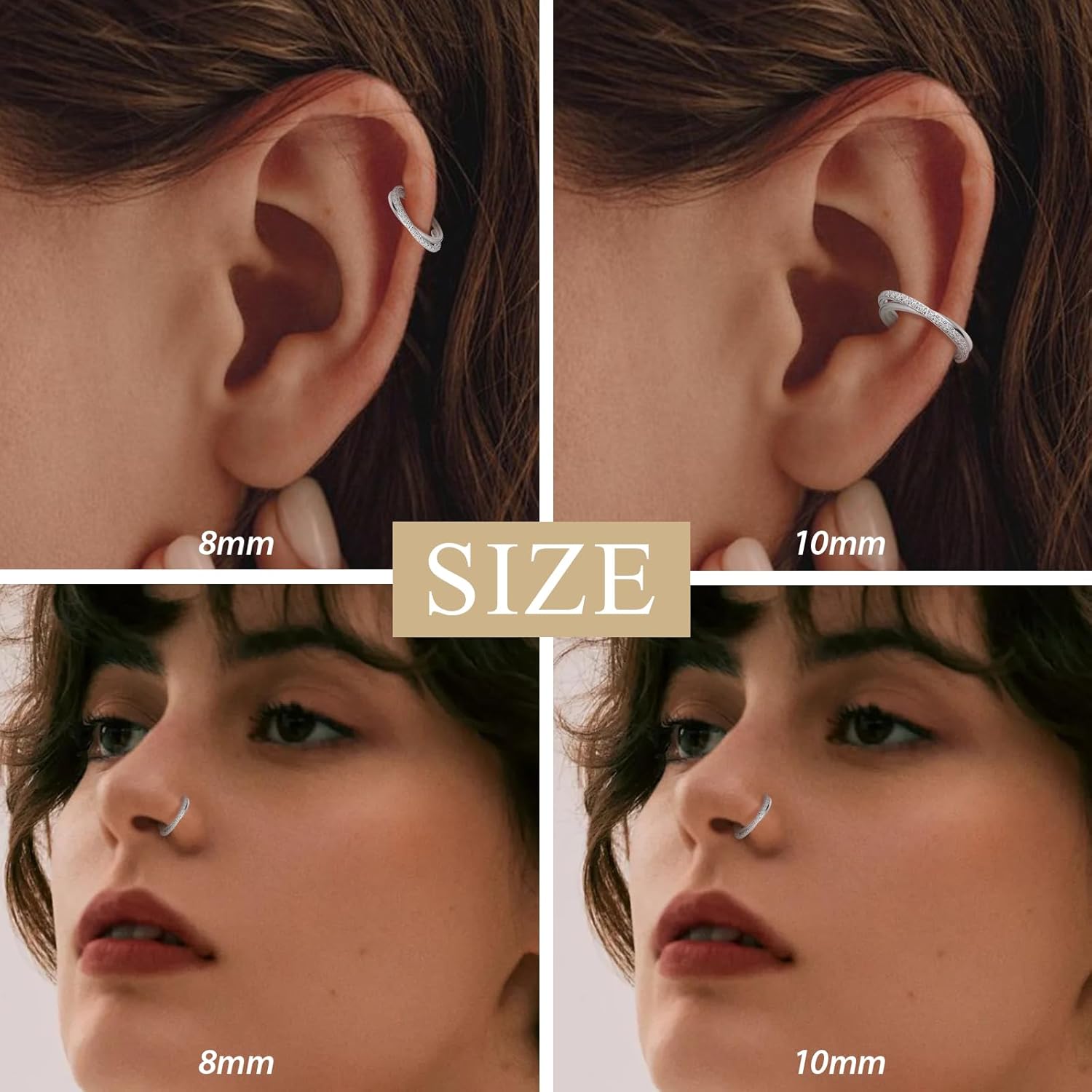 상자 귀걸이 Tragus 루크 CZ 세프트럼 보석 이음 - Clicker Ring Seamless 리뷰 및 가격
